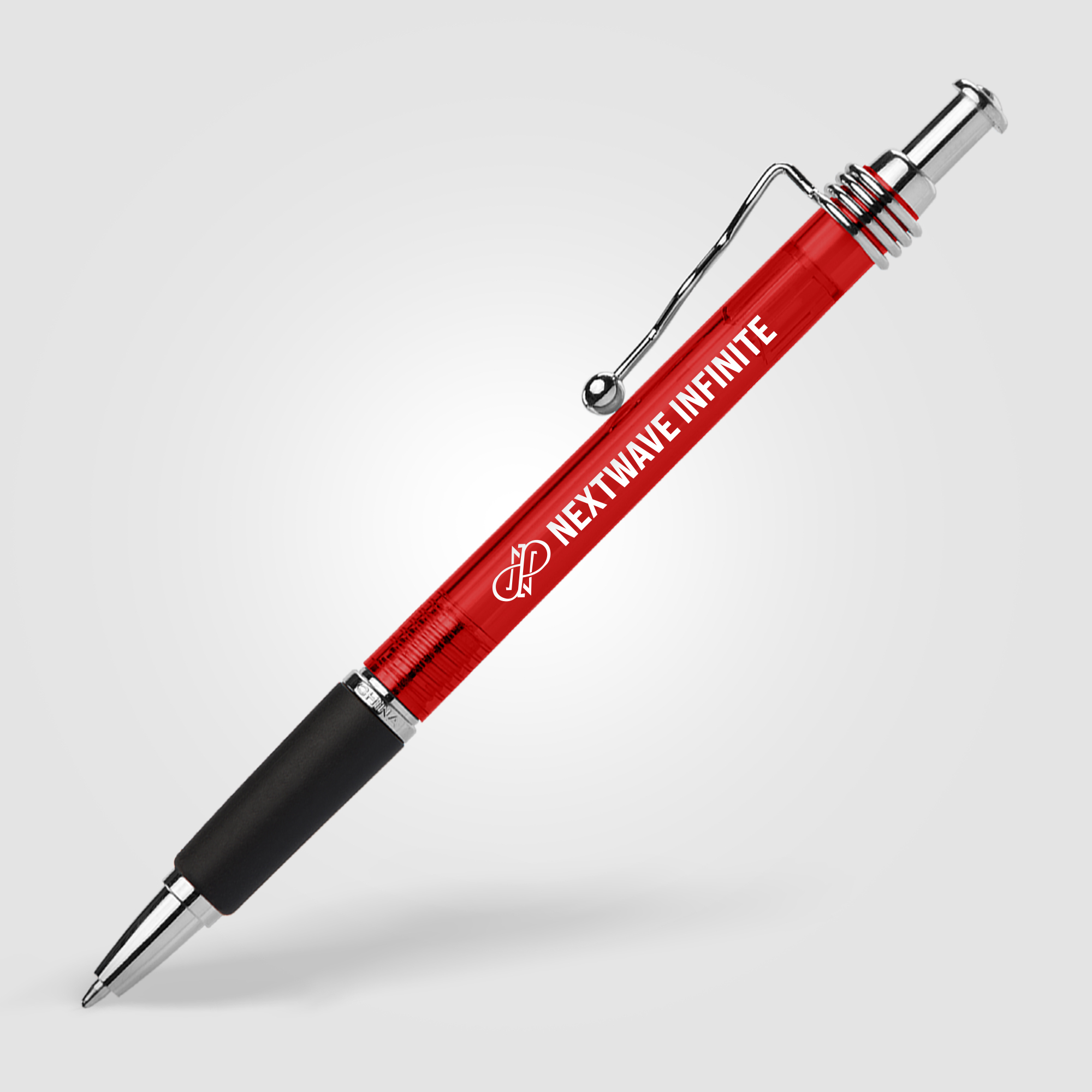 Stylo à bille publicitaire - Marley Rouge translucide